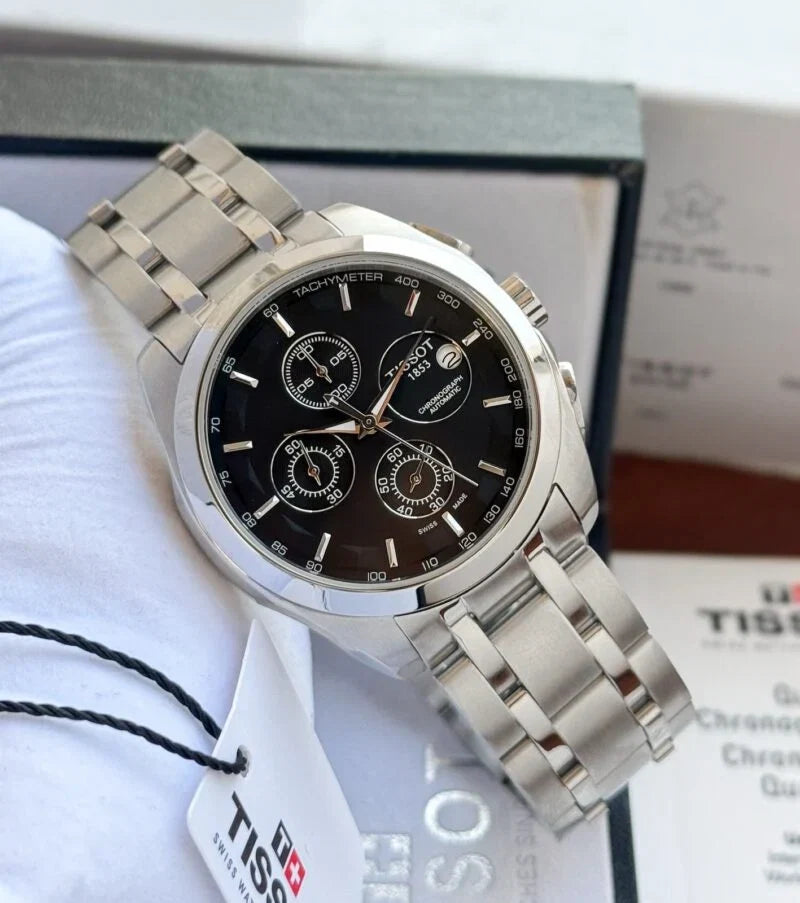Luxury Silver Chronograph Men's Watch