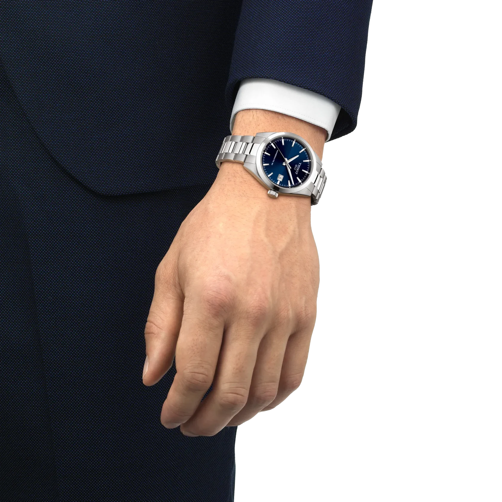 Tissot T-Classic Gentleman Powermatic Blue Dial Stainless Steel Men’s Automatic Watch