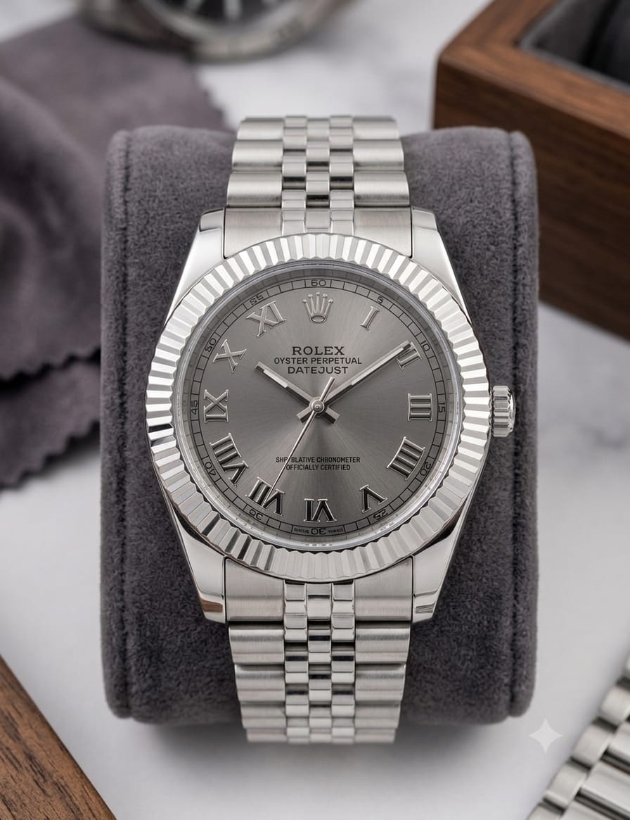 Luxury White Dial Silver Watch for Men