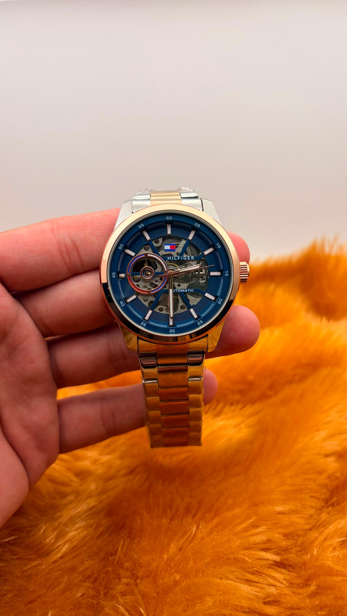 Men’s Gold & Silver Automatic Style Watch