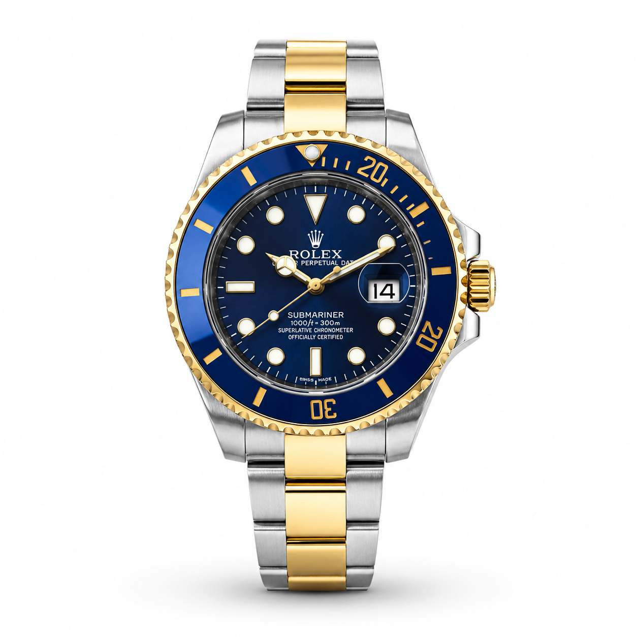 Luxury Blue Gold Diver Watch