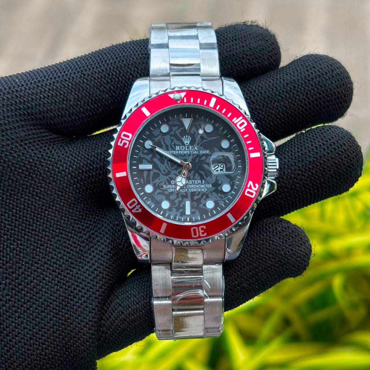 Gold Dial Diver Style Watch for Men