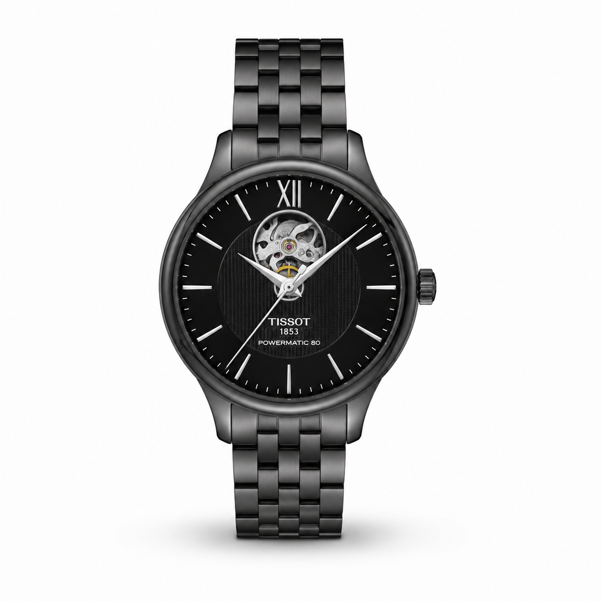 Tissot-Inspired Black Automatic Men’s Watch