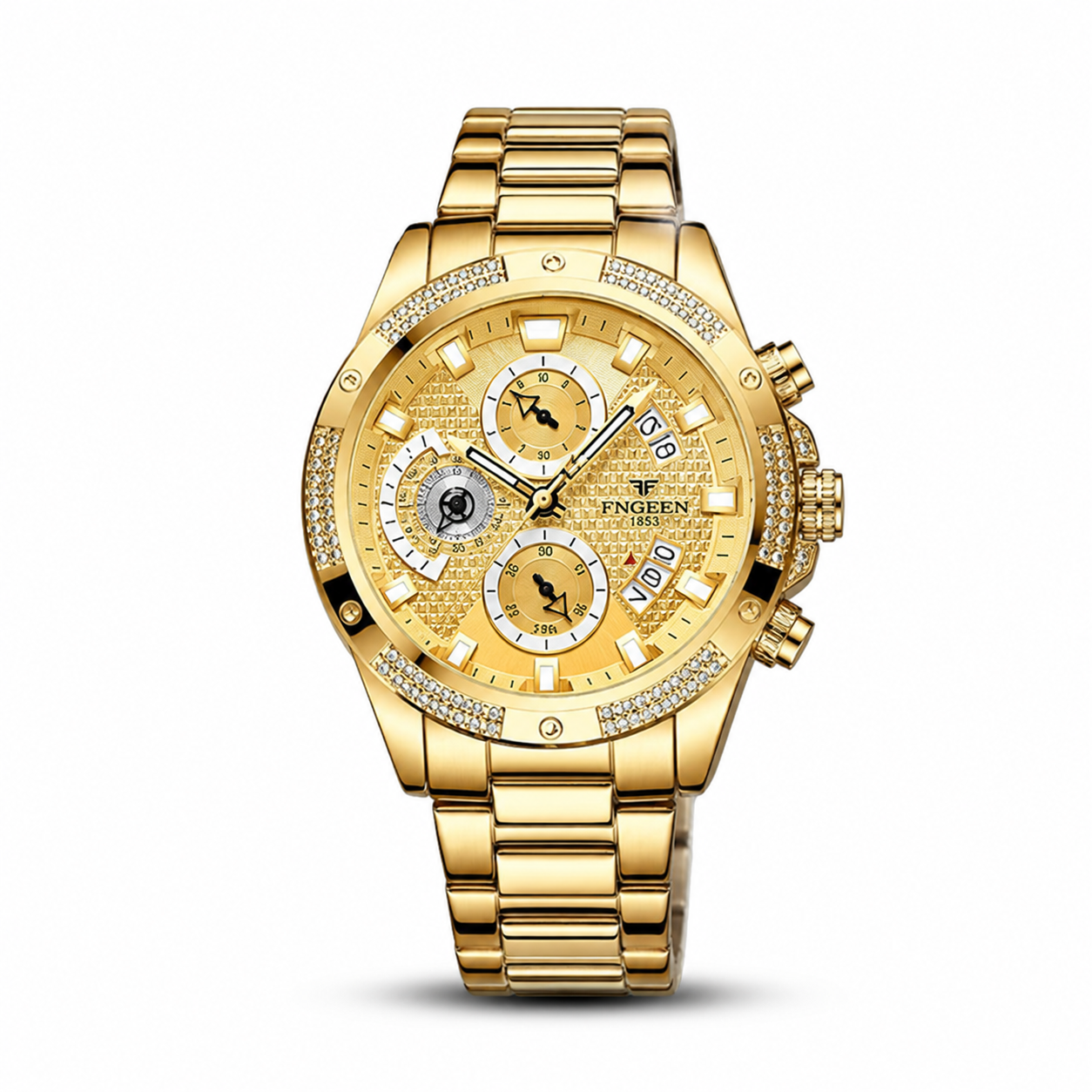 Men's Gold Luxury Chronograph Watch