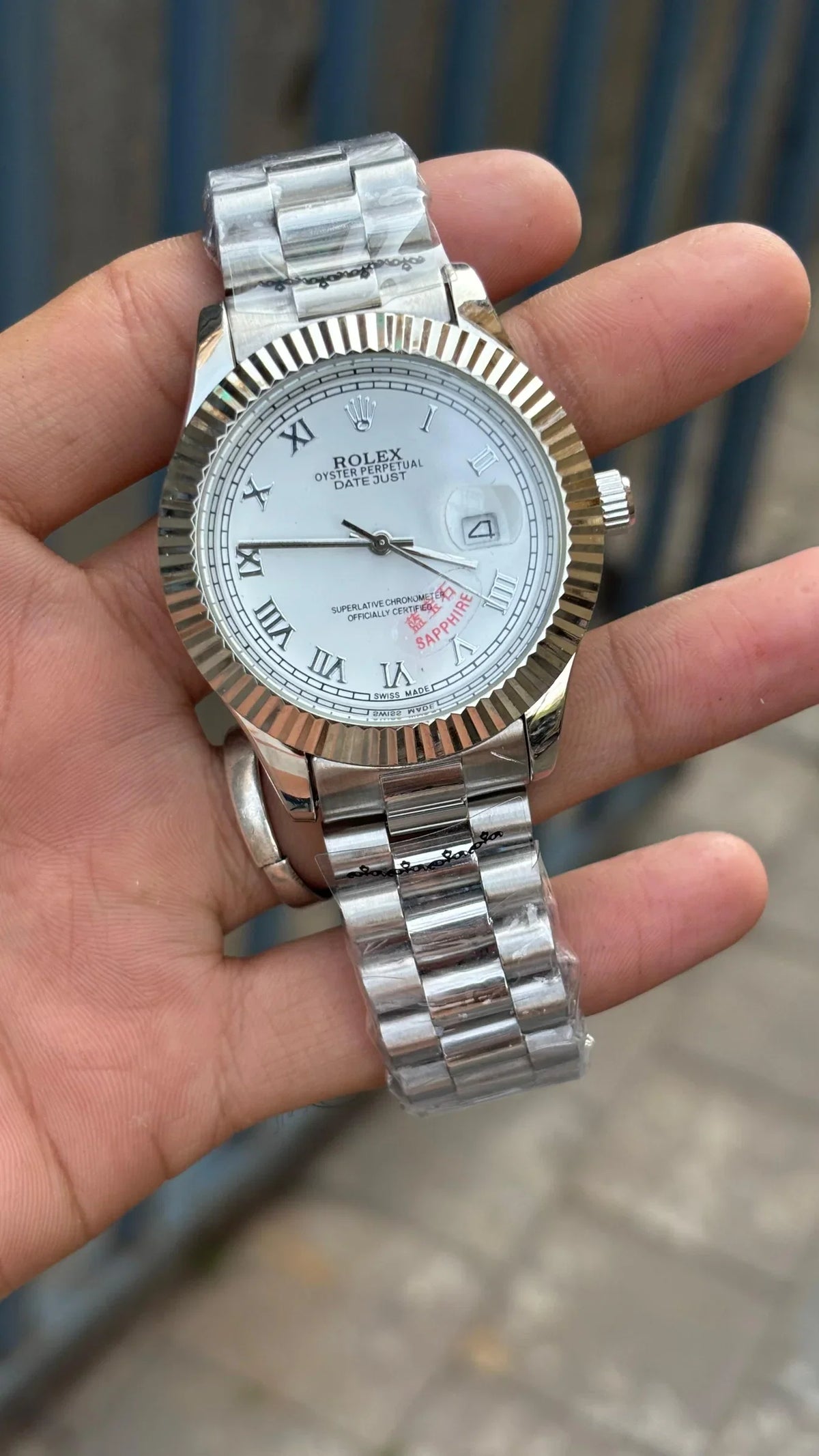 Men's Silver Luxury Dress Watch