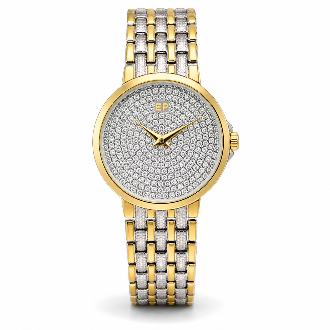 Men's Two-Tone Gold & Silver Luxury Watch