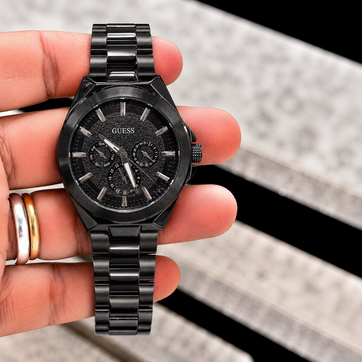 Luxury Gold Tone Chronograph Watch for Men