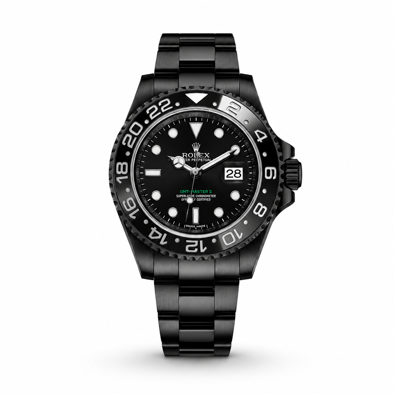 Men’s Black GMT-Style Watch