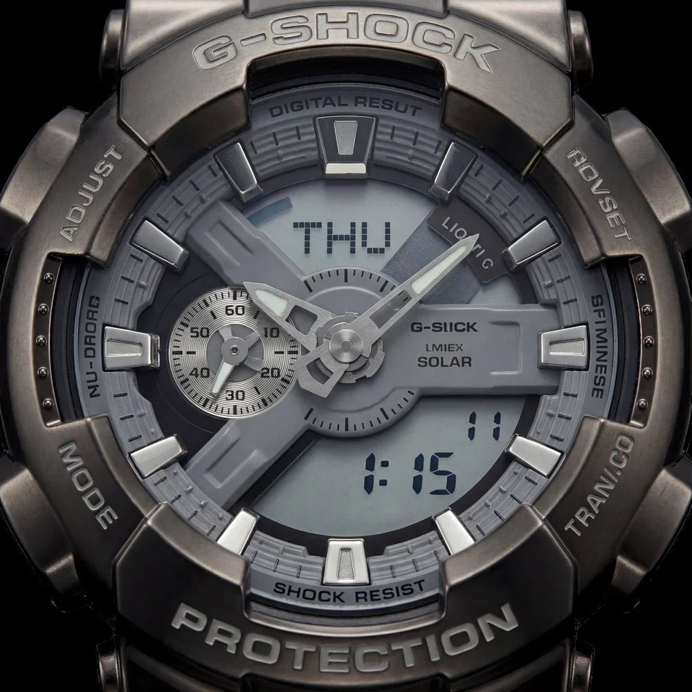 Silver Grey Analog Digital Sports Watch for Men