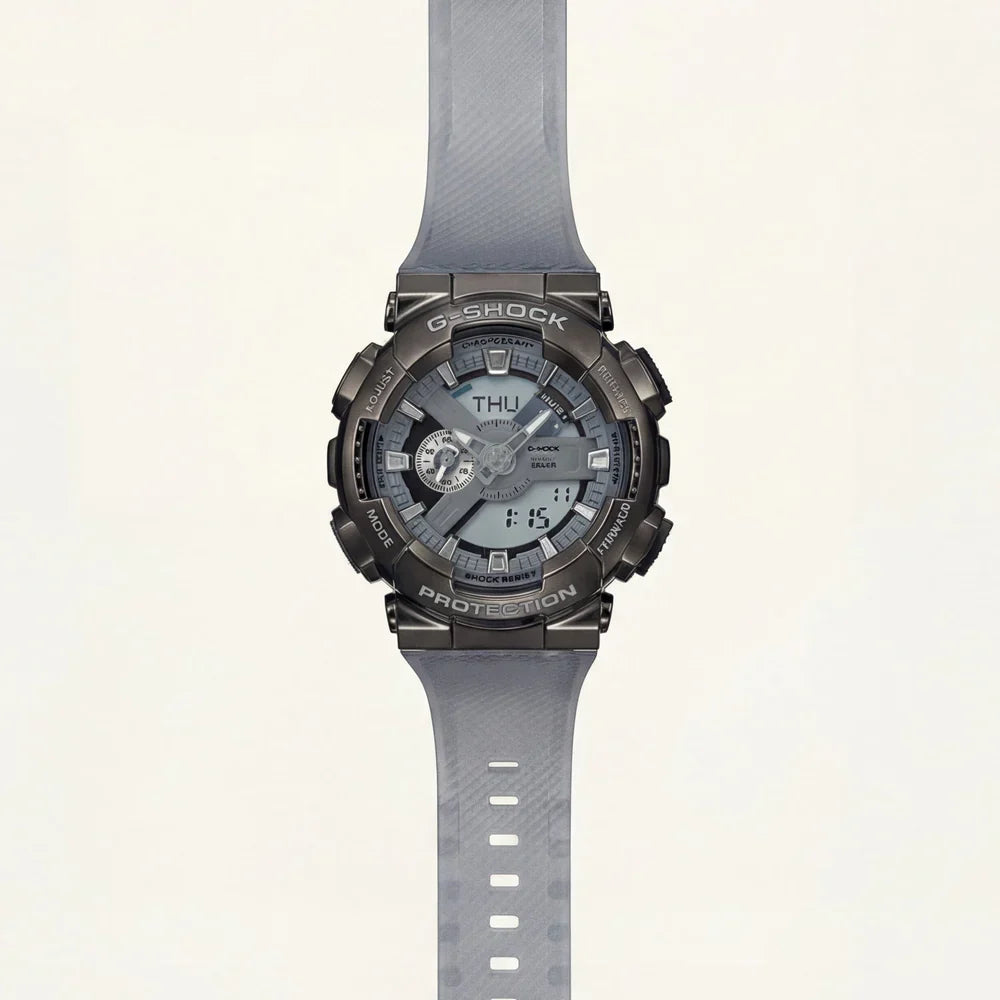 Silver Grey Analog Digital Sports Watch for Men