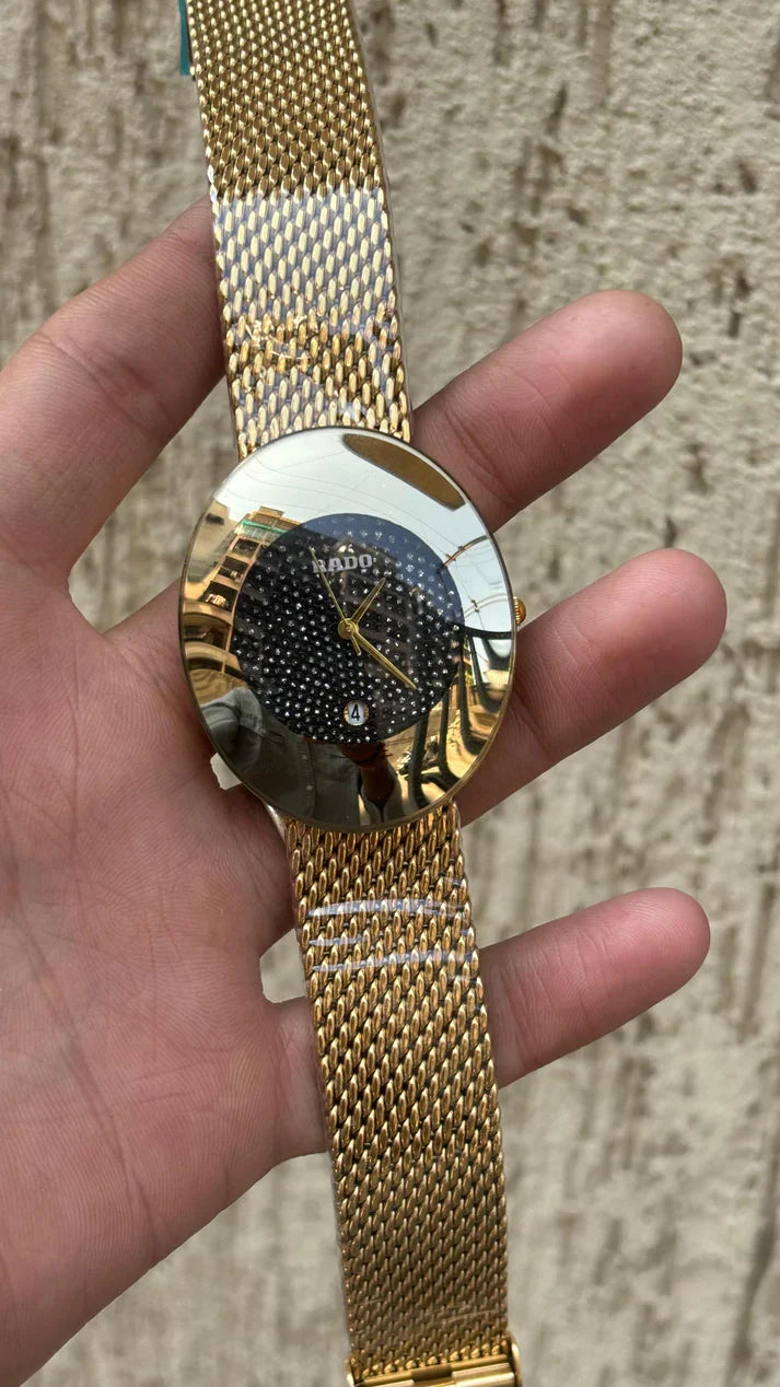 Rado Black Dial Luxury Watch for Men