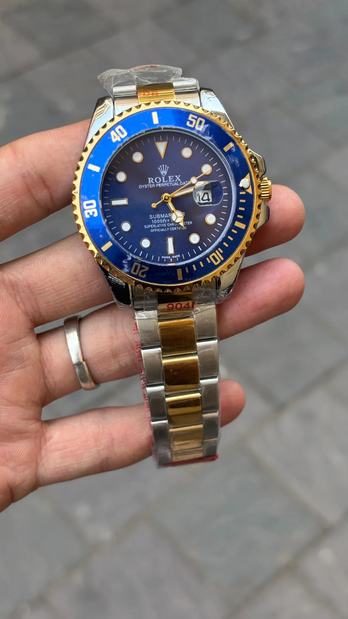 Luxury Blue Gold Diver Watch