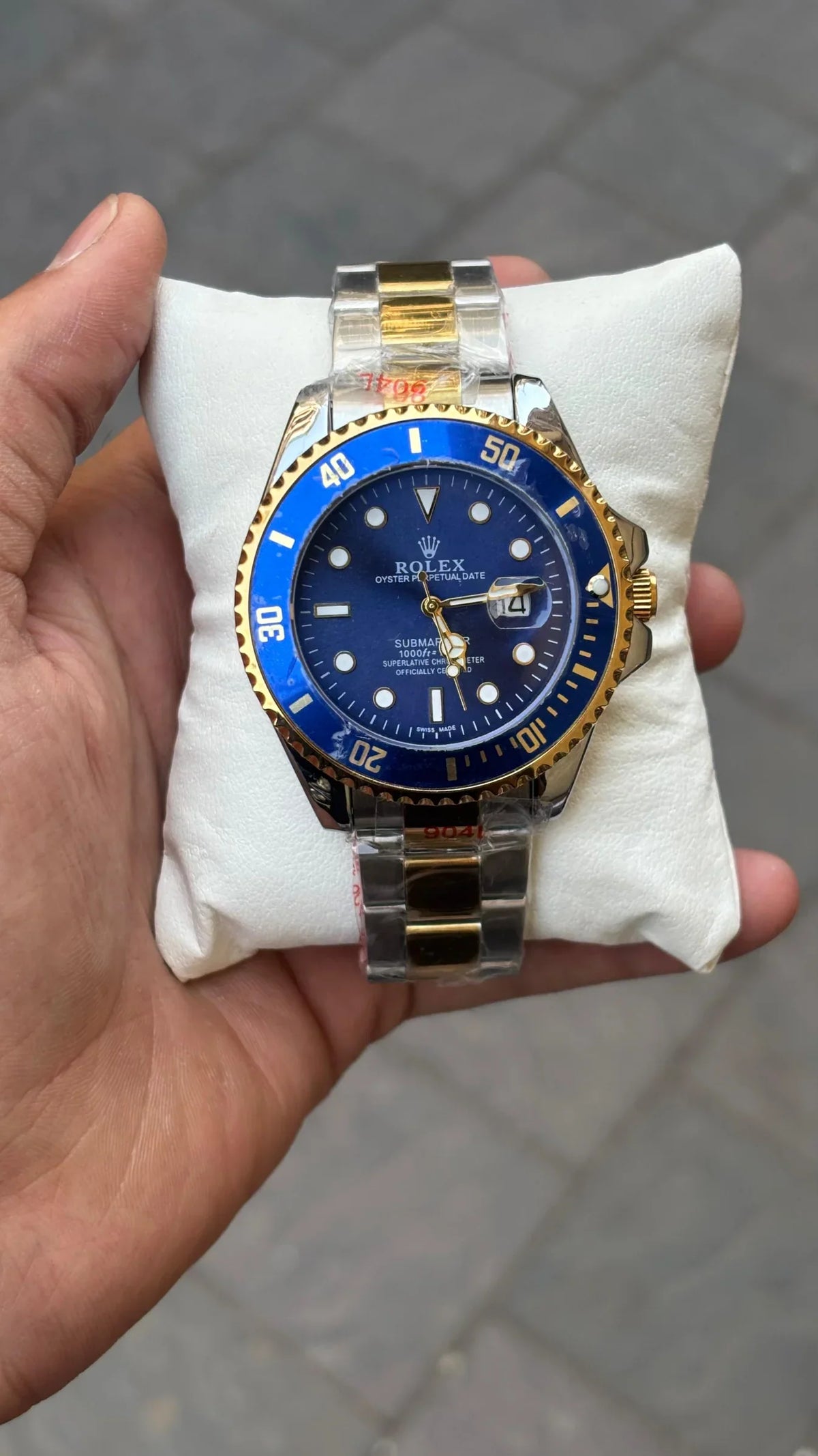 Luxury Blue Gold Diver Watch