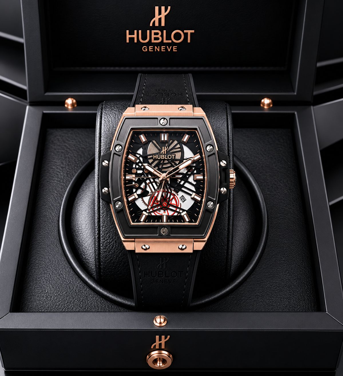 Luxury Skeleton Dial Men's Watc