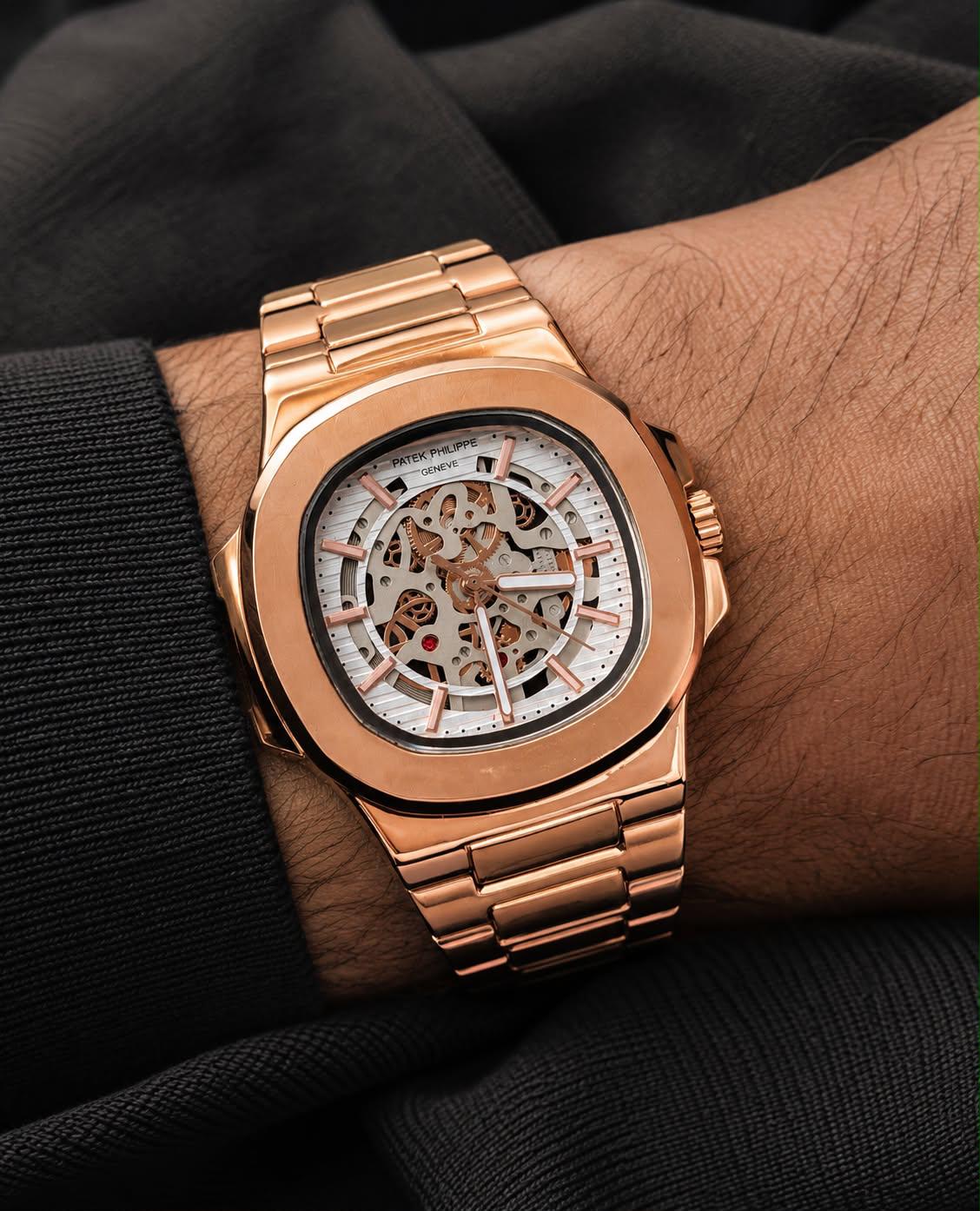 Rose Gold Stainless Steel Premium Watch