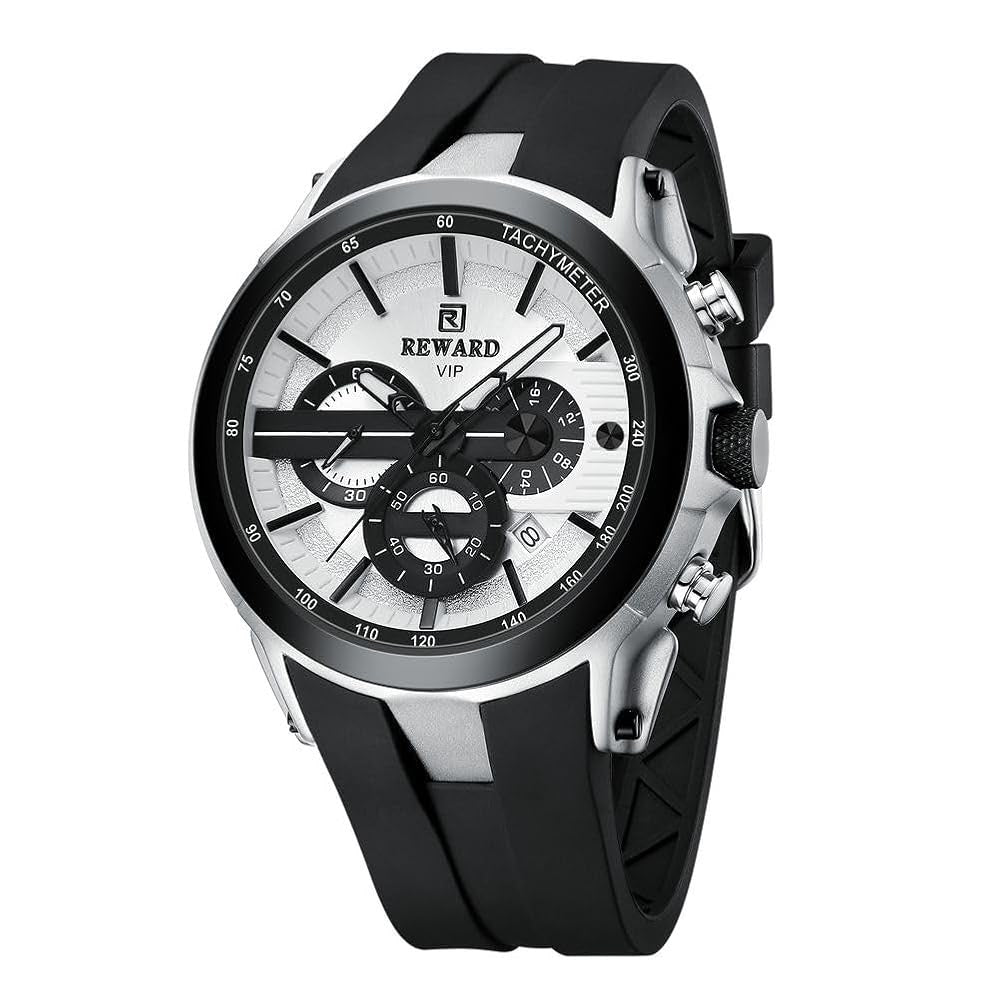 Men’s Black & Rose Gold Chronograph Watch