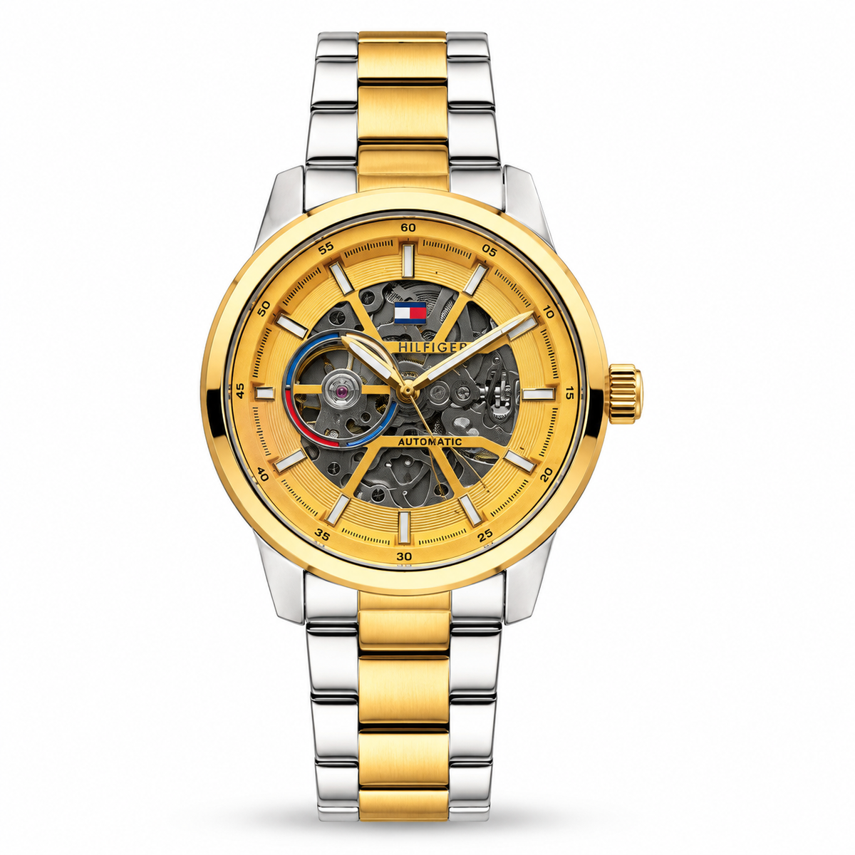 Men’s Gold & Silver Automatic Style Watch