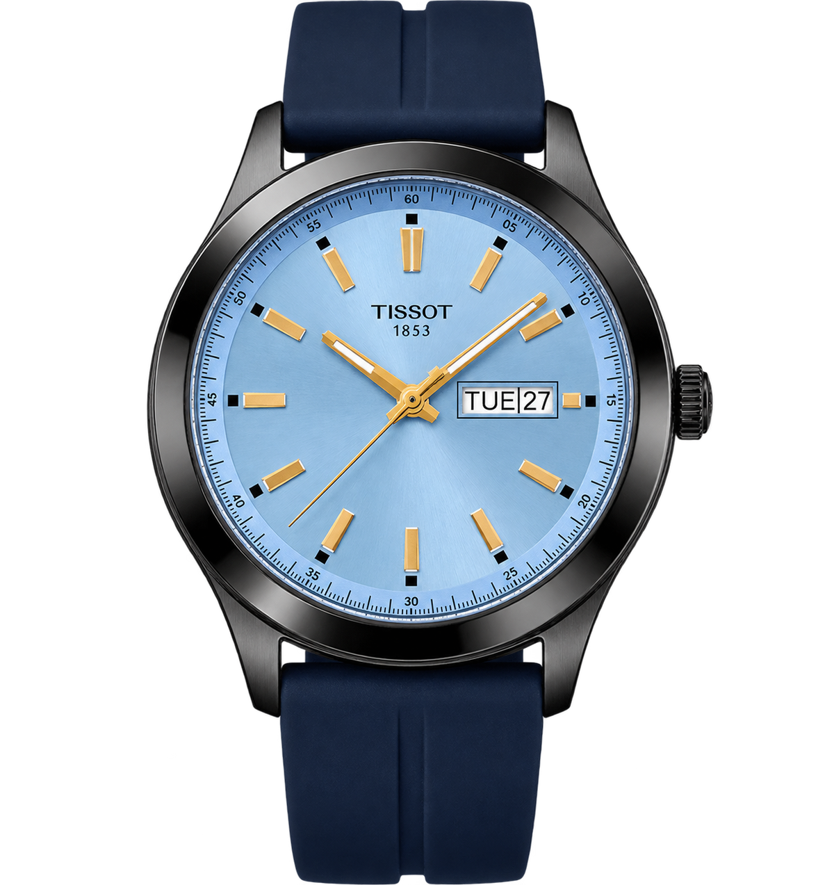 Luxury Light Blue Dial Black