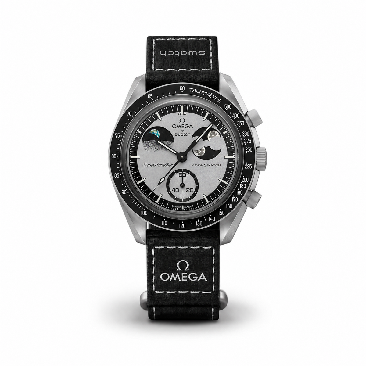 Luxury MoonSwatch Style Chronograph Watch