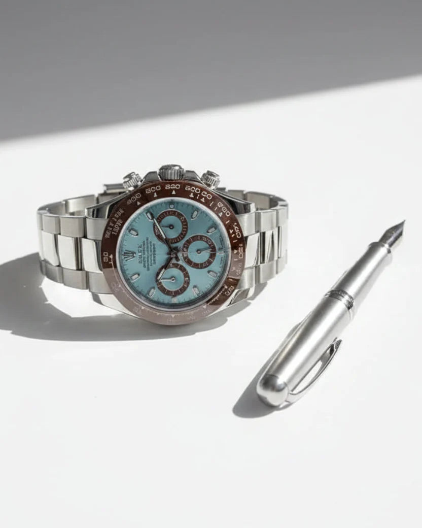 Luxury Blue Dial Chronograph Watch