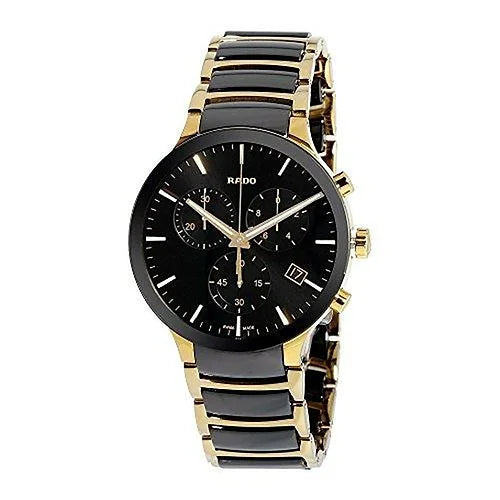 Luxury Black & Gold Chronograph Watch for Men