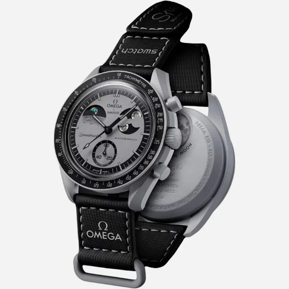 Luxury MoonSwatch Style Chronograph Watch