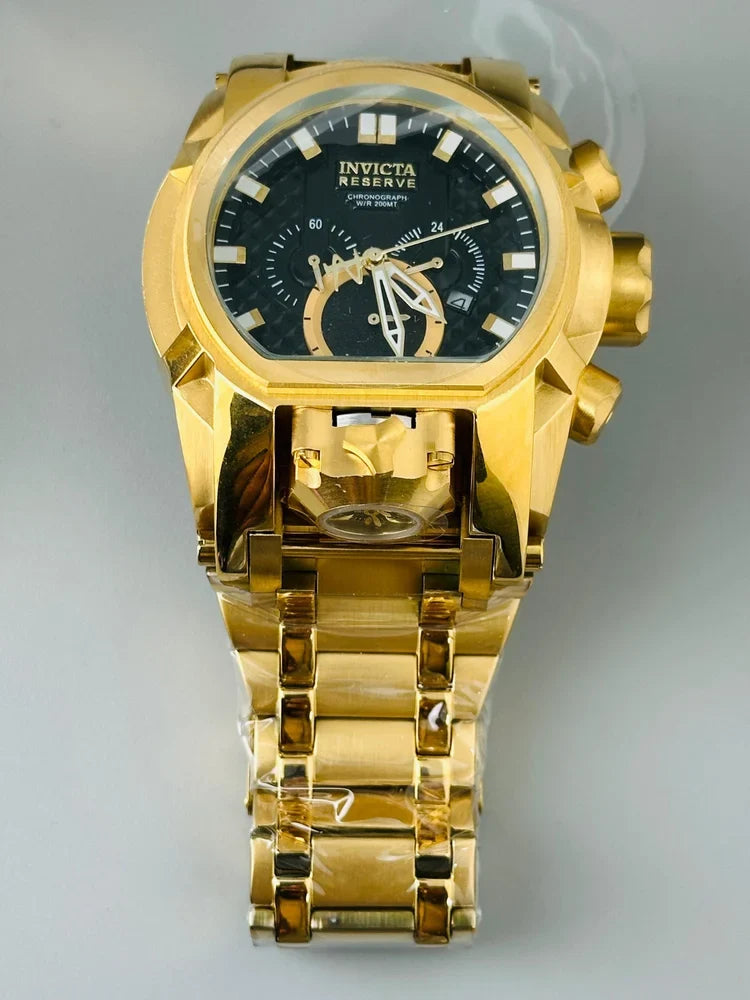Black Dial Luxury Stainless Steel Bracelet