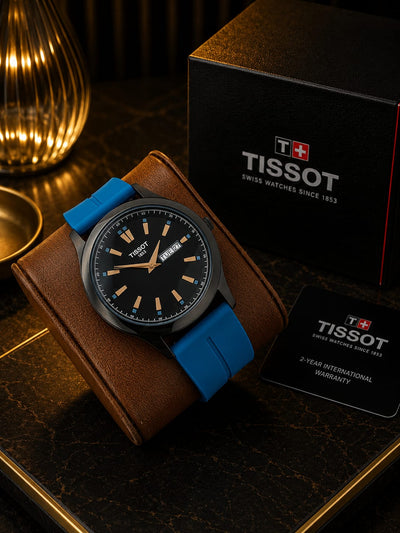 Luxury Light Blue Dial Black