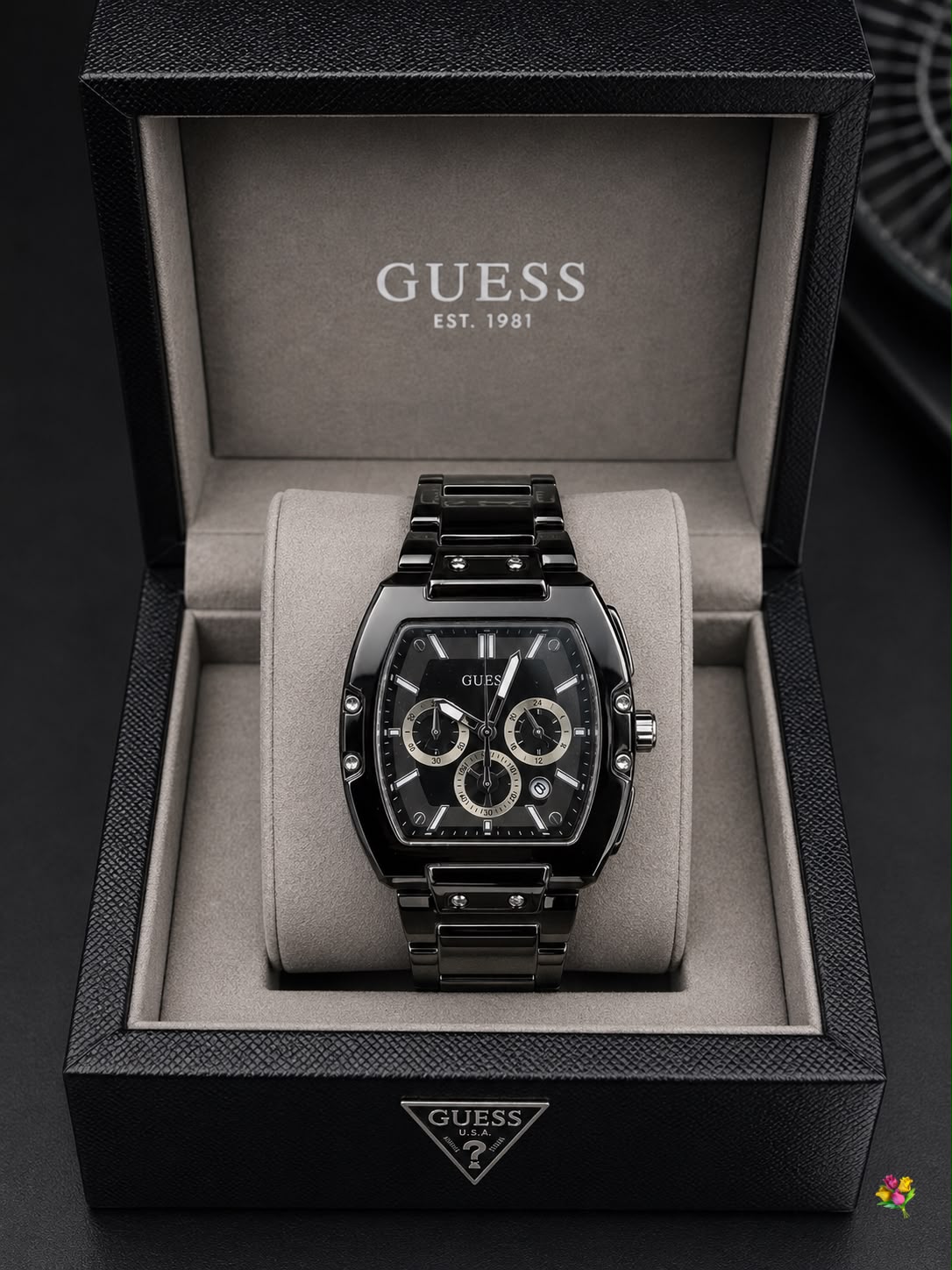 Luxury Gold Blue Dial Chronograph Watch for Men