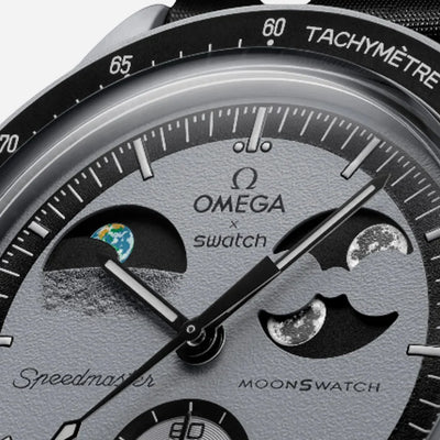 Luxury MoonSwatch Style Chronograph Watch
