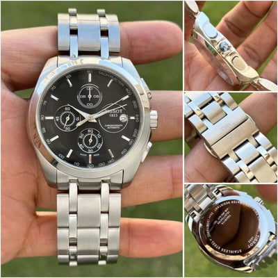 Luxury Silver Chronograph Men's Watch