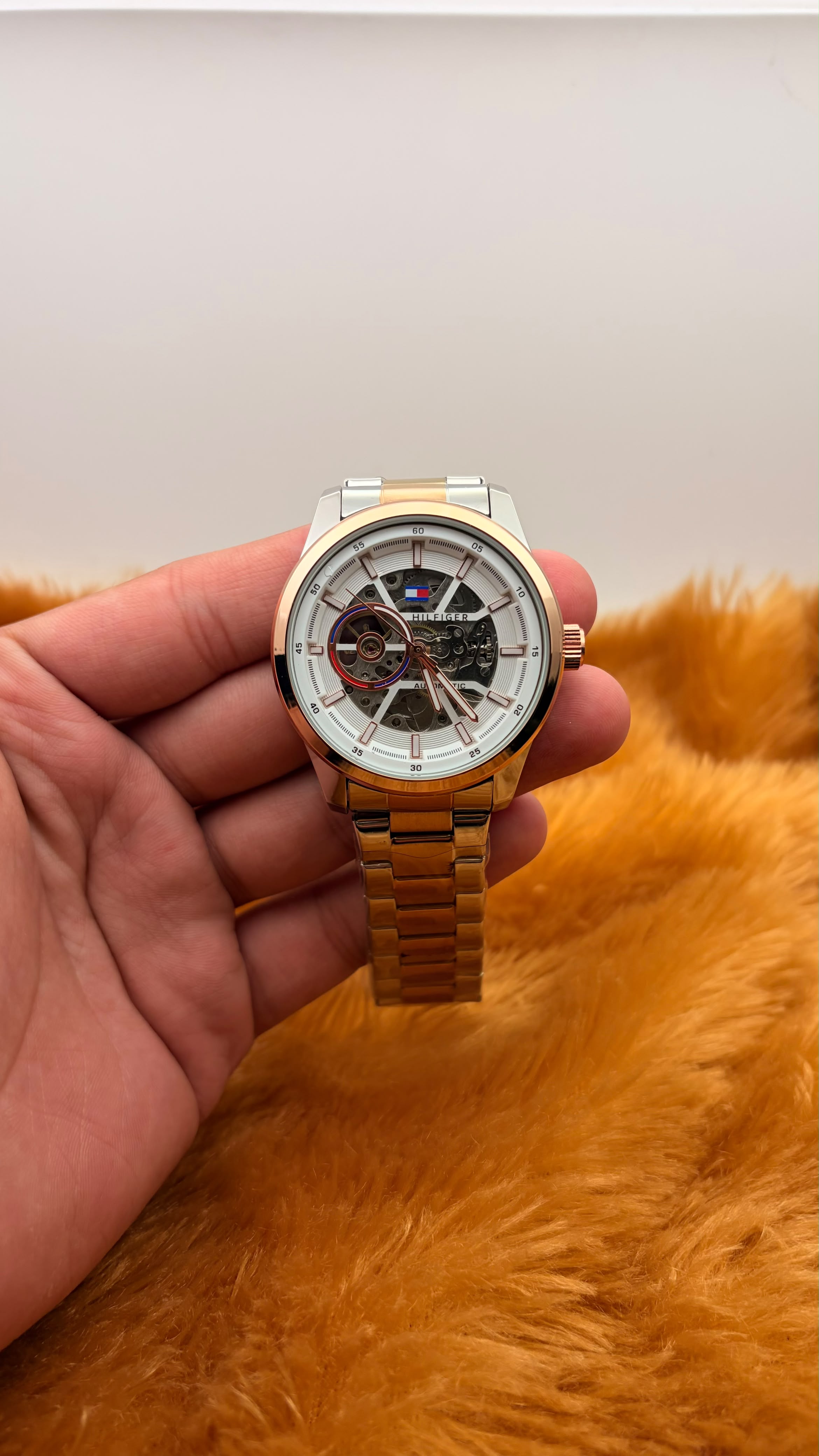 Men’s Gold & Silver Automatic Style Watch