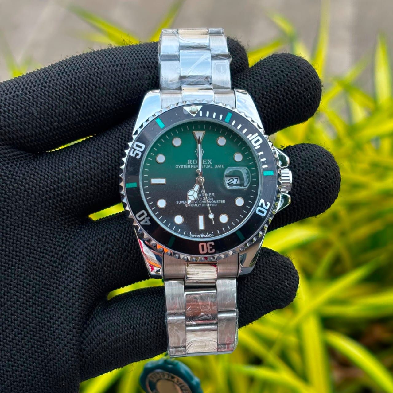 Gold Dial Diver Style Watch for Men