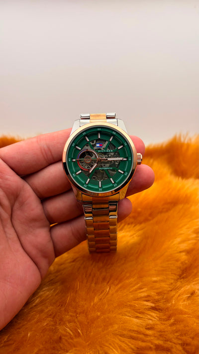 Men’s Gold & Silver Automatic Style Watch