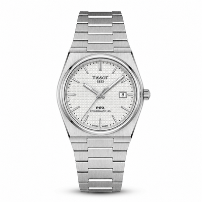 White Dial Stainless Steel Watch for Men