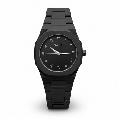 SABR Black Arabic Dial Watch for Men