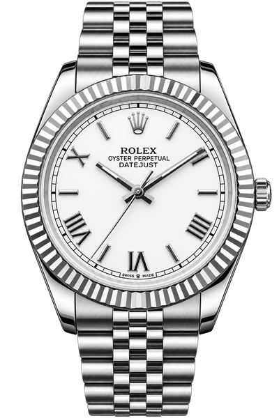 Luxury White Dial Silver Watch for Men