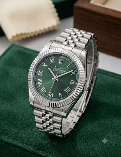 Luxury White Dial Silver Watch for Men