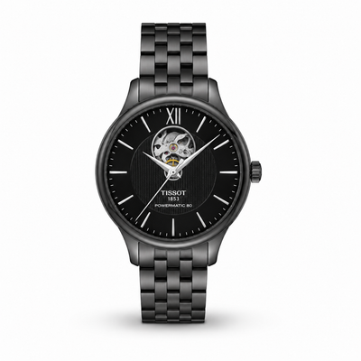 Tissot-Inspired Black Automatic Men’s Watch