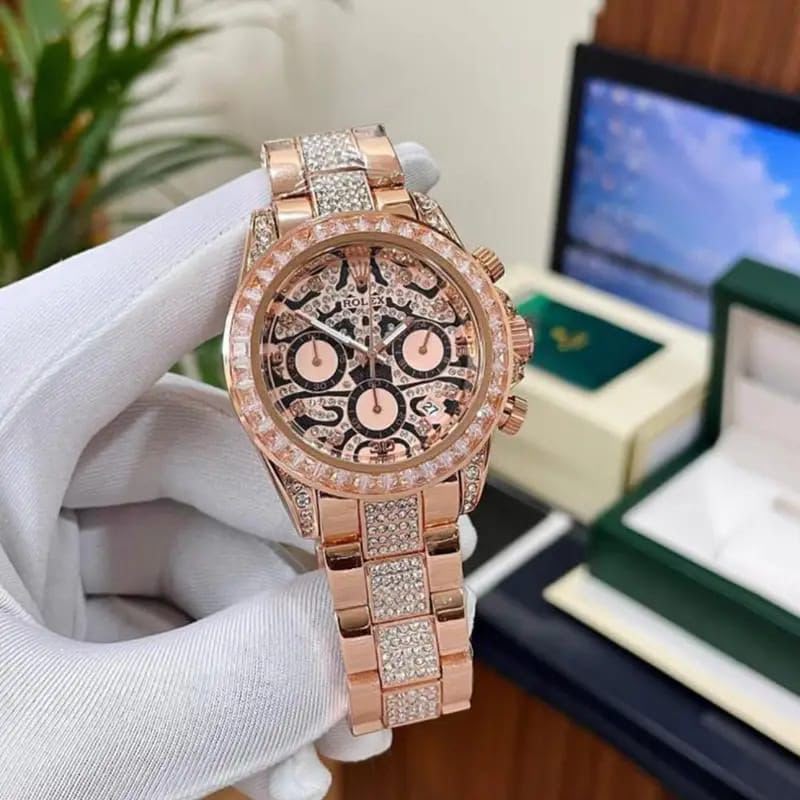 Rose Gold Luxury Chronograph Watch for Men