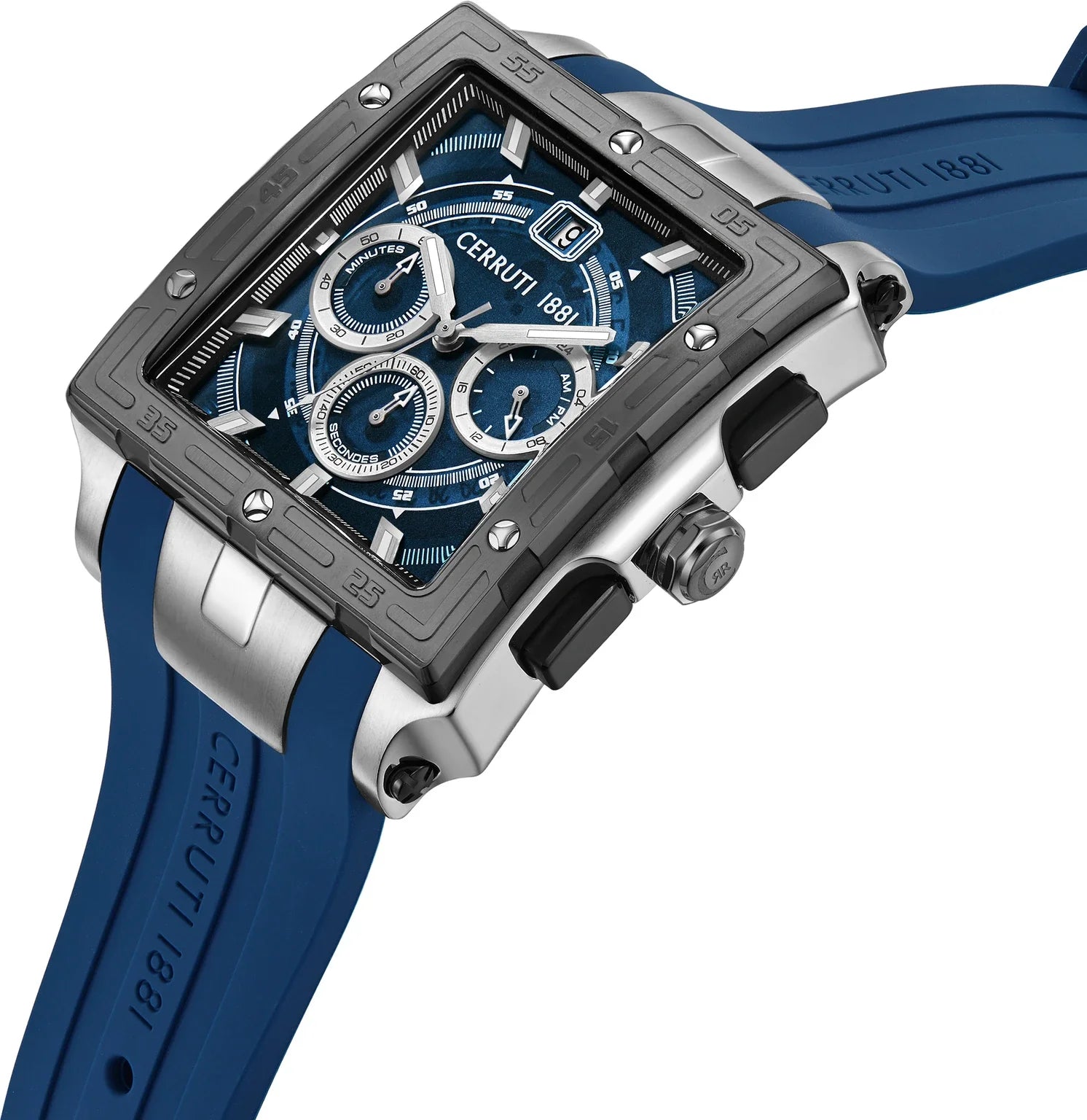 Blue Silicone Strap & Premium Sporty Dial