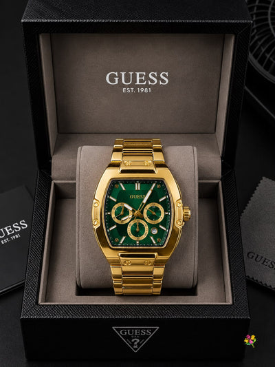 Luxury Gold Blue Dial Chronograph Watch for Men