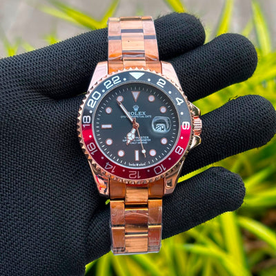 Gold Dial Diver Style Watch for Men