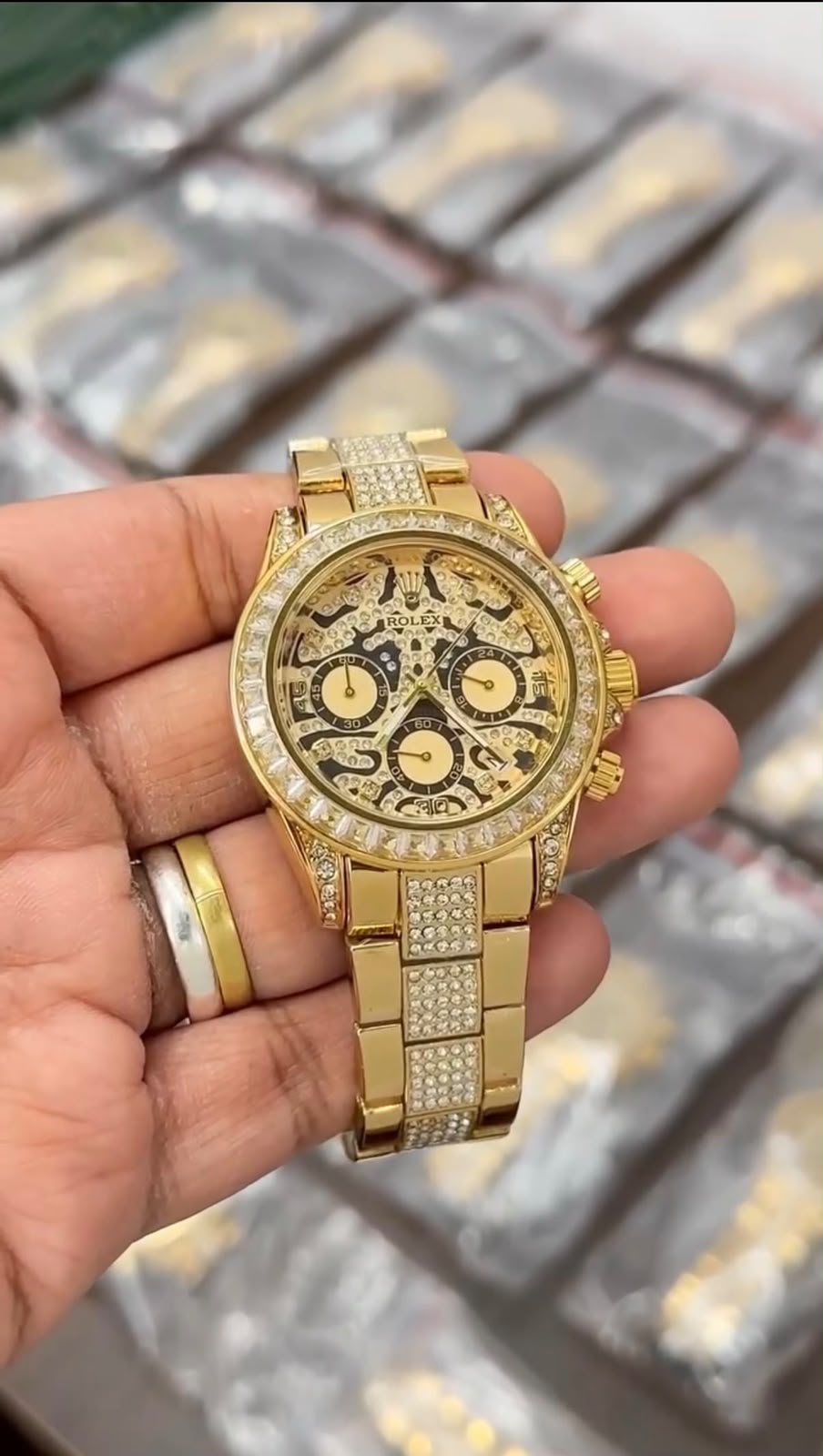 Rose Gold Luxury Chronograph Watch for Men