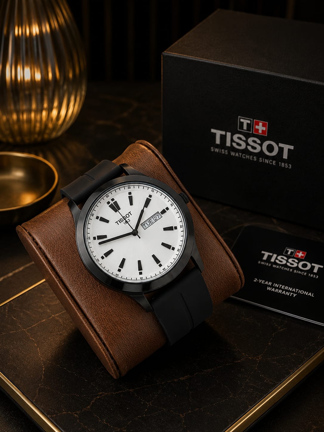 Luxury Light Blue Dial Black