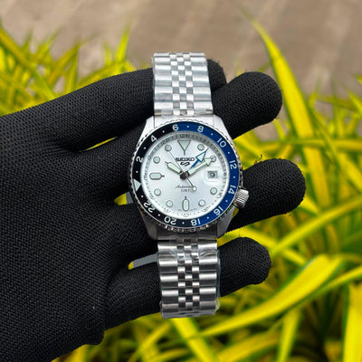 Orange Dial GMT Style Watch for Men
