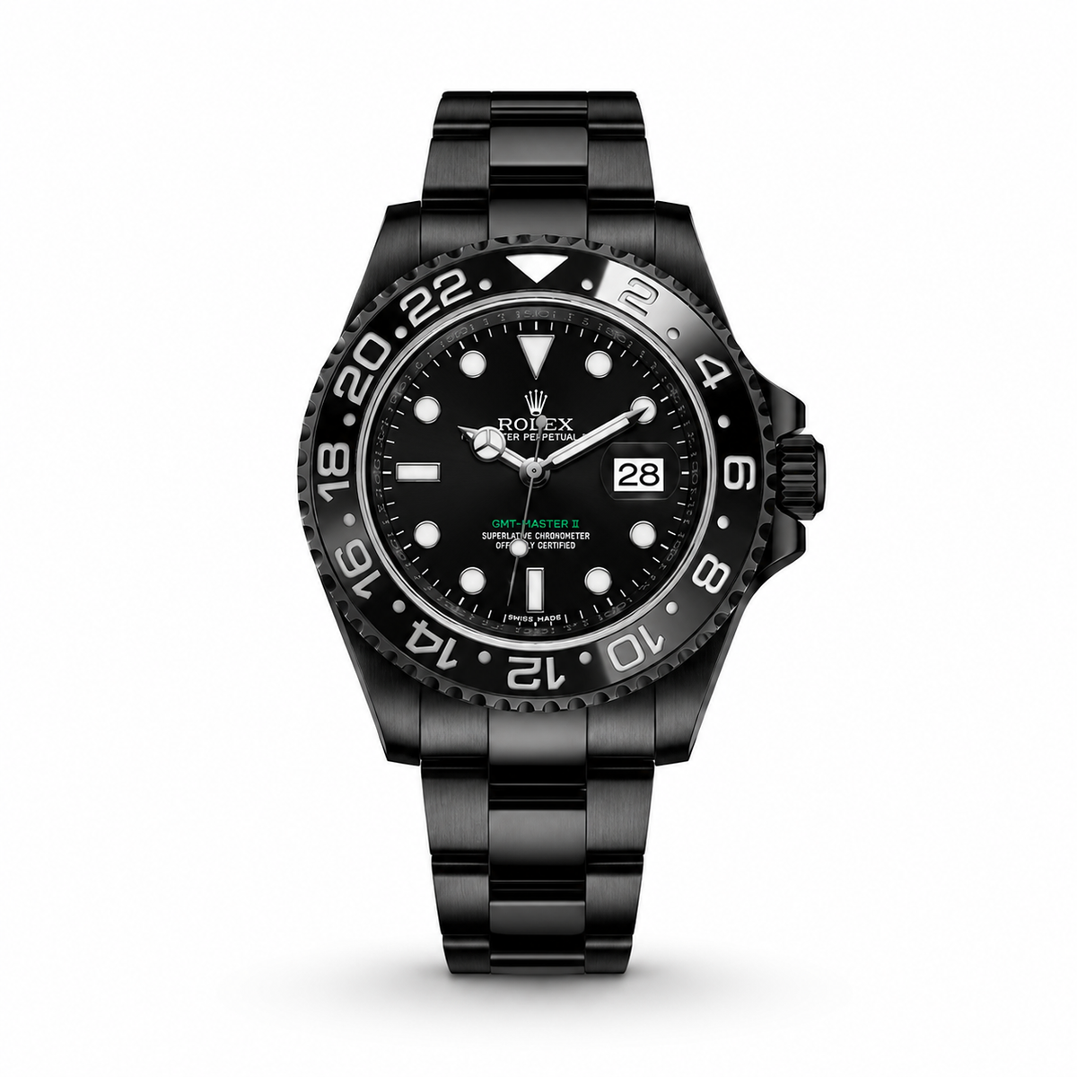 Men’s Black GMT-Style Watch