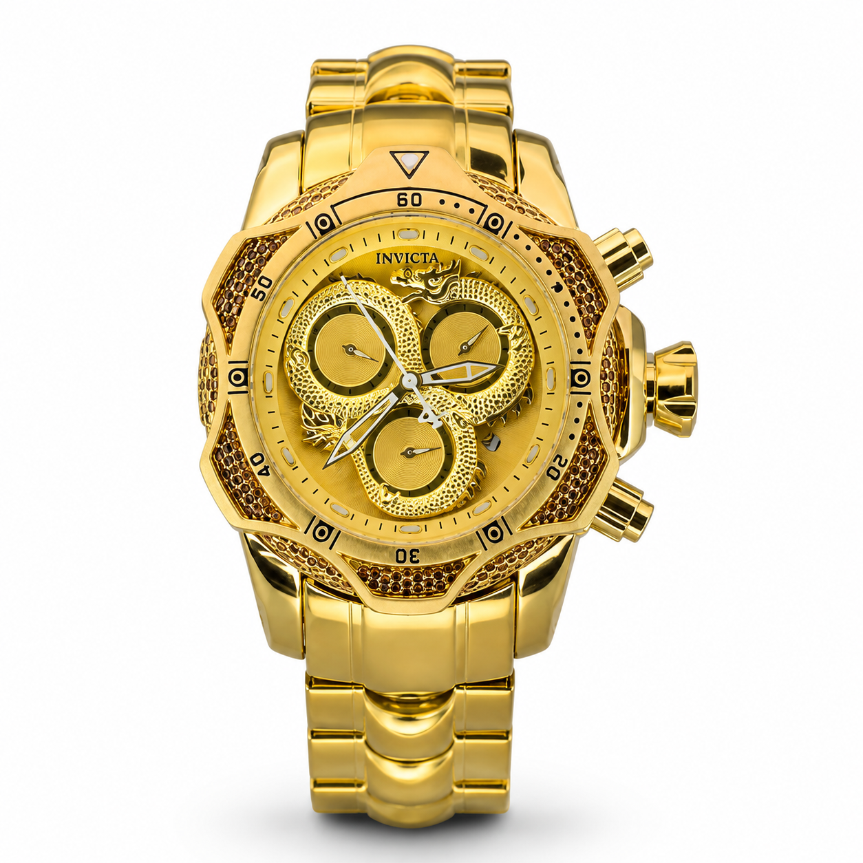 Men’s Gold Dragon Chronograph Watch