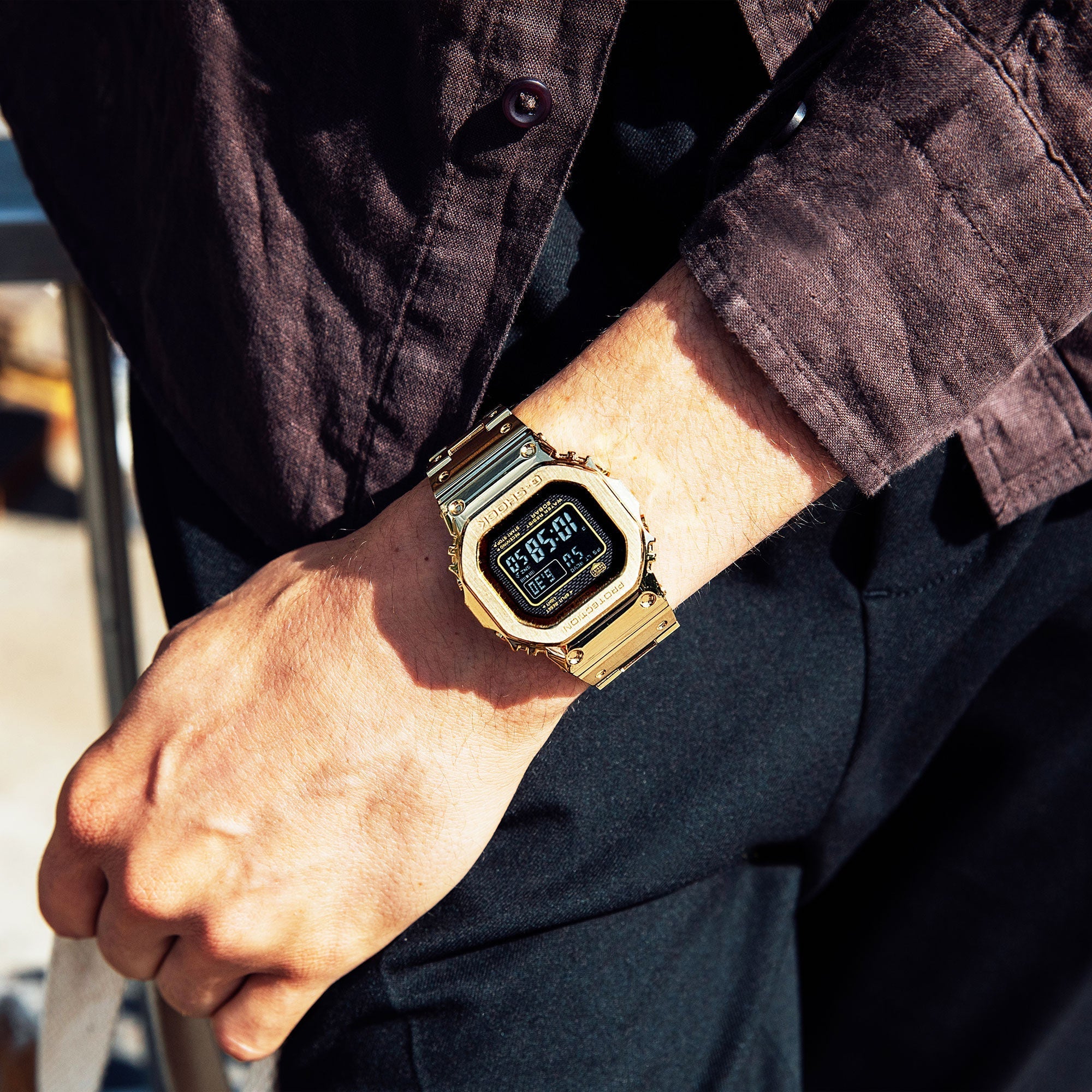Casio G-Shock Gold Full Metal Digital Watch for Men