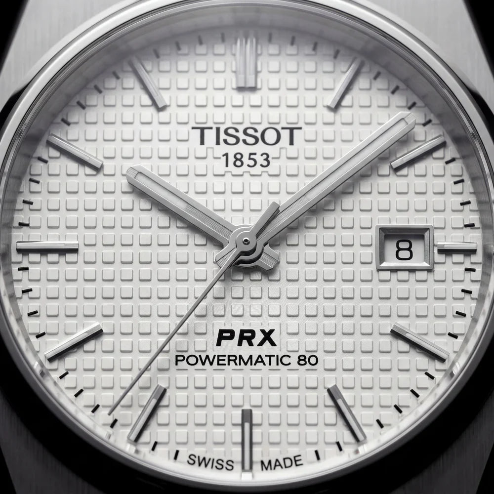 White Dial Stainless Steel Watch for Men